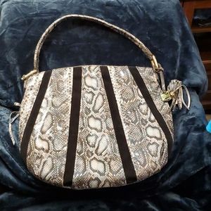 Aimee Kestenberg snakeprint Tuscany bag EUC